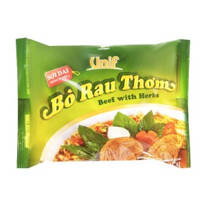 Mì Unif bò rau thơm gói 72g