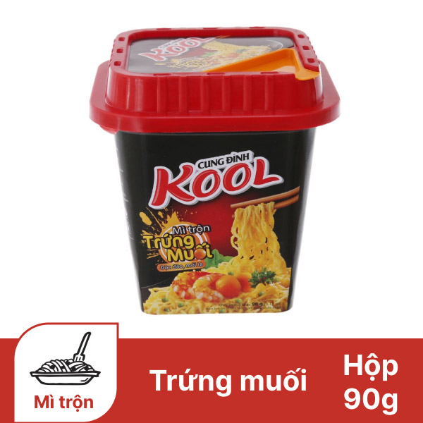 Mì trộn Cung Đình Kool trứng muối hộp 90g