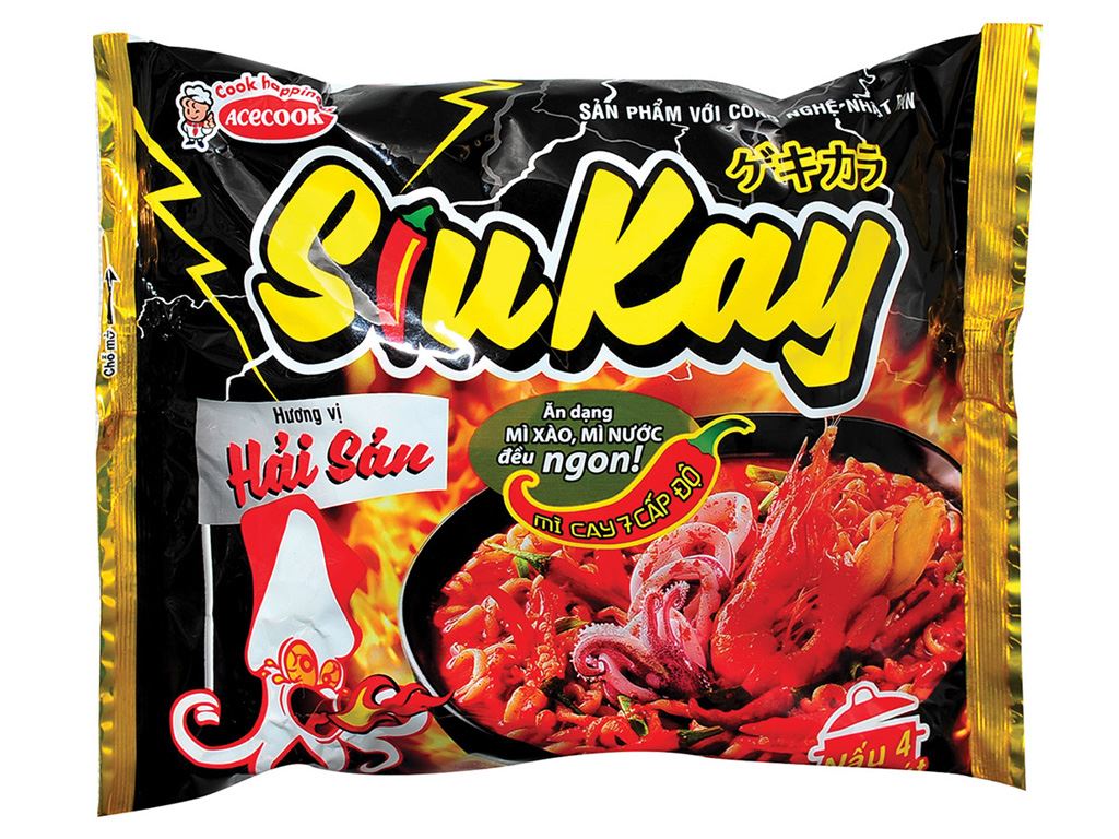 Mì SiuKay Vị Hải Sản Gói 128gr: Lựa Chọn Tuyệt Vời Cho Bữa Ăn Nhanh Gọn