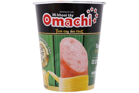 Mì ly Omachi Tôm chua cay 5 sao có thịt 112g-1