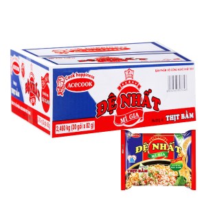 Thùng 30 gói mì Đệ Nhất thịt bằm 82g