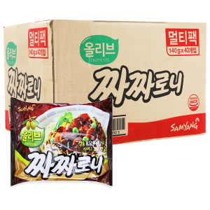 Thùng 40 gói mì trộn tương tàu dầu olive <b> Samyang </b>
