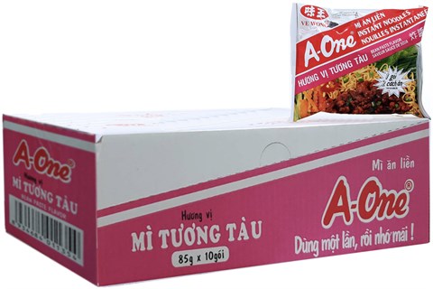 Thùng mì A - One Tương Tàu gói 85g (10 gói)