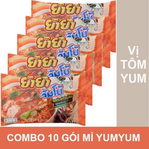 Combo 10 gói mì YumYum vị Tôm Yum Kung gói 67g (10 gói)