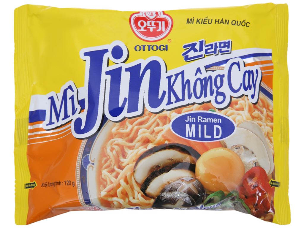 Mì không cay Jin Ottogi gói 120g giá tốt tại Bách hoá XANH