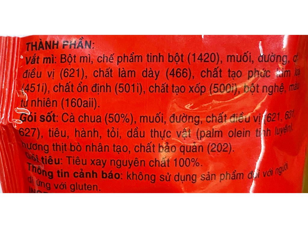 Mì không chiên New Way sốt cà kiểu Ý gói 80g 5