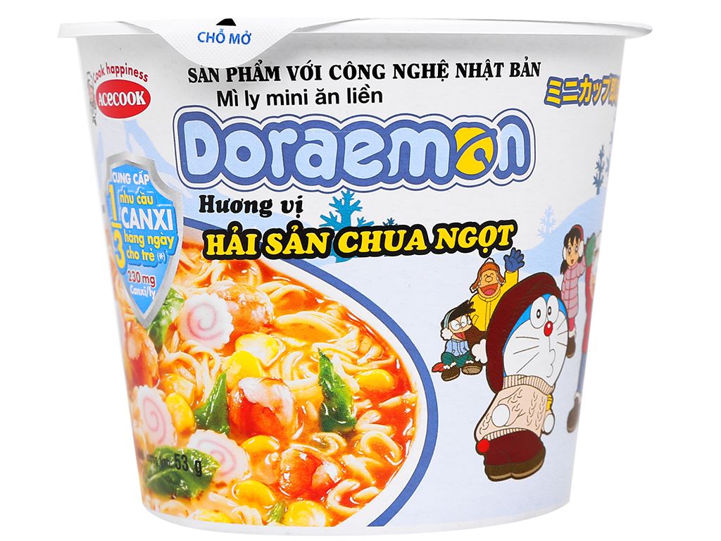 Mì Doraemon Hải Sản Chua Ngọt - Hương Vị Tuyệt Vời Cho Mọi Nhà