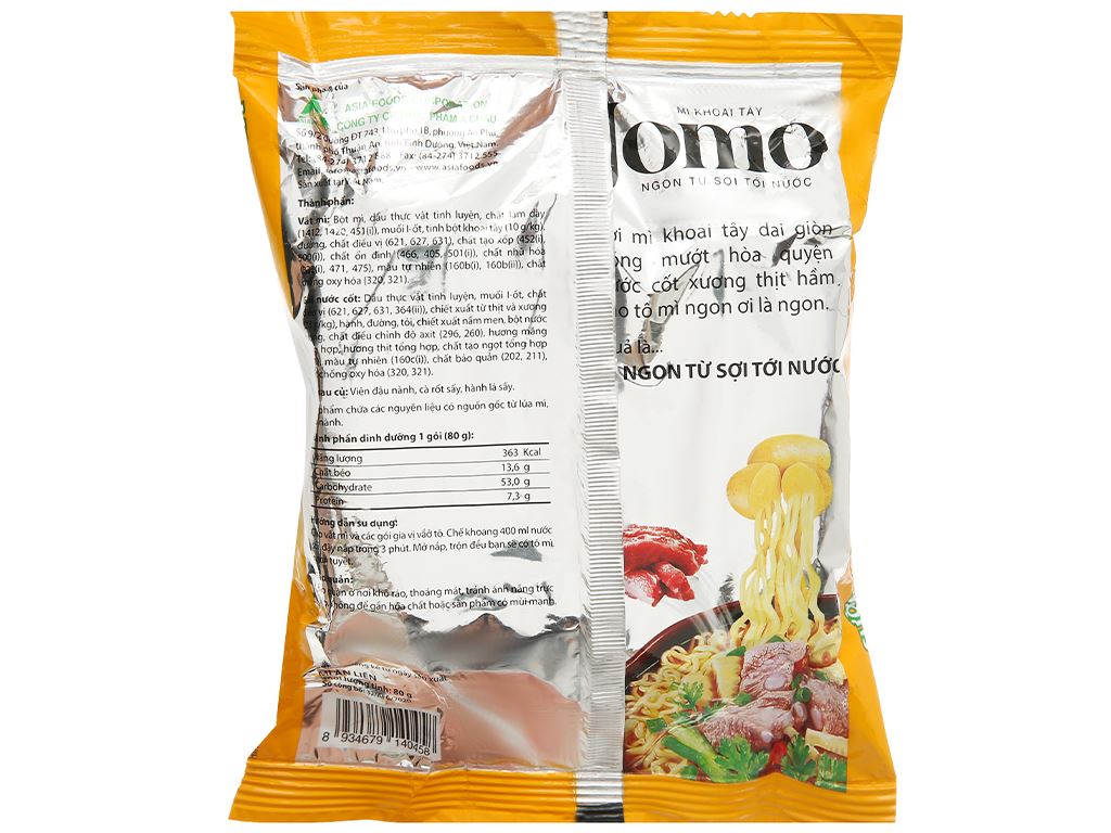 Lốc 6 gói mì Jomo vị sườn hầm măng chua 80g 5