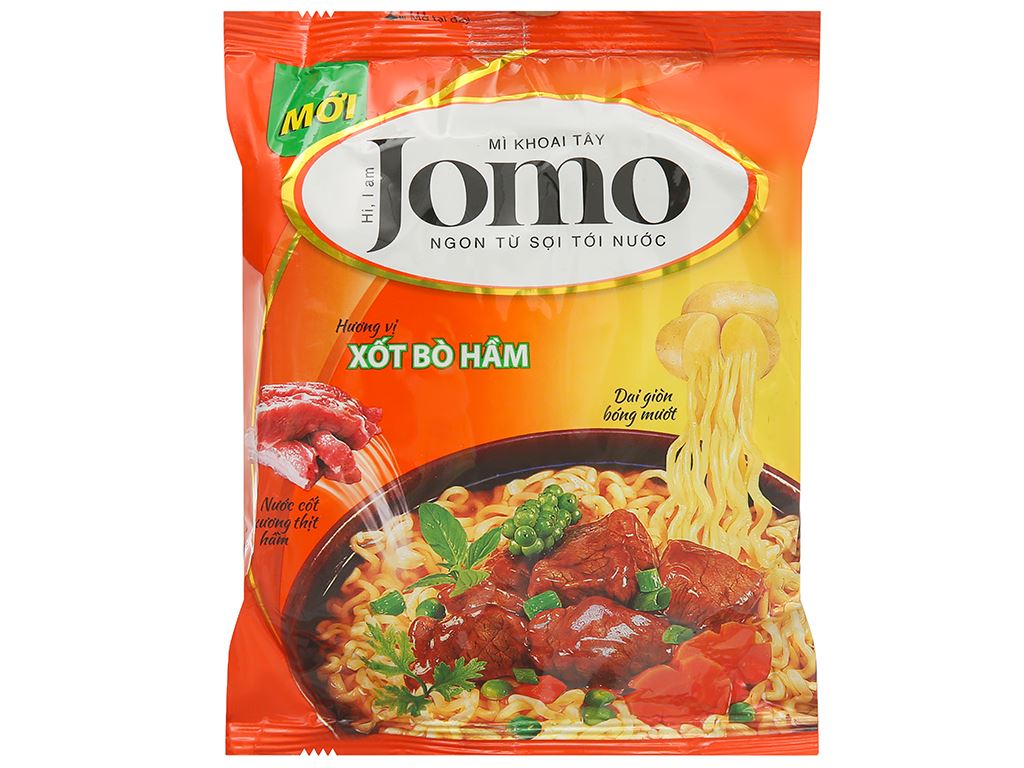 Lốc 6 gói mì Jomo vị xốt bò hầm 78g 4