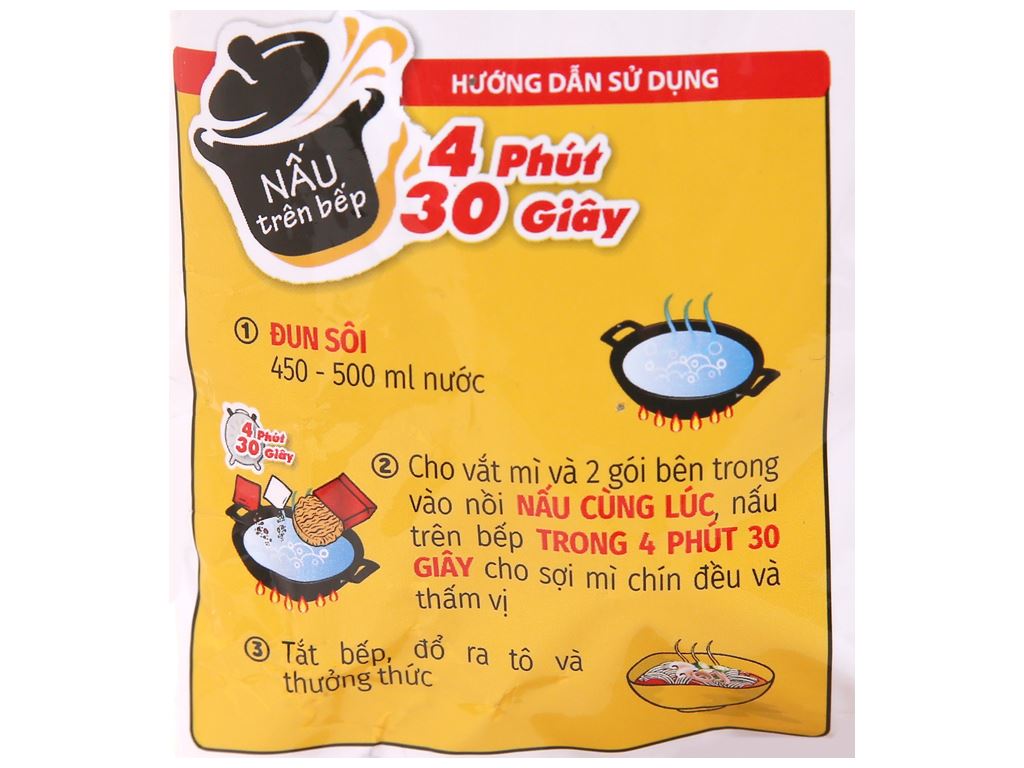 Mì Omachi 102 lẩu thả hải sản cay gói 108g 4