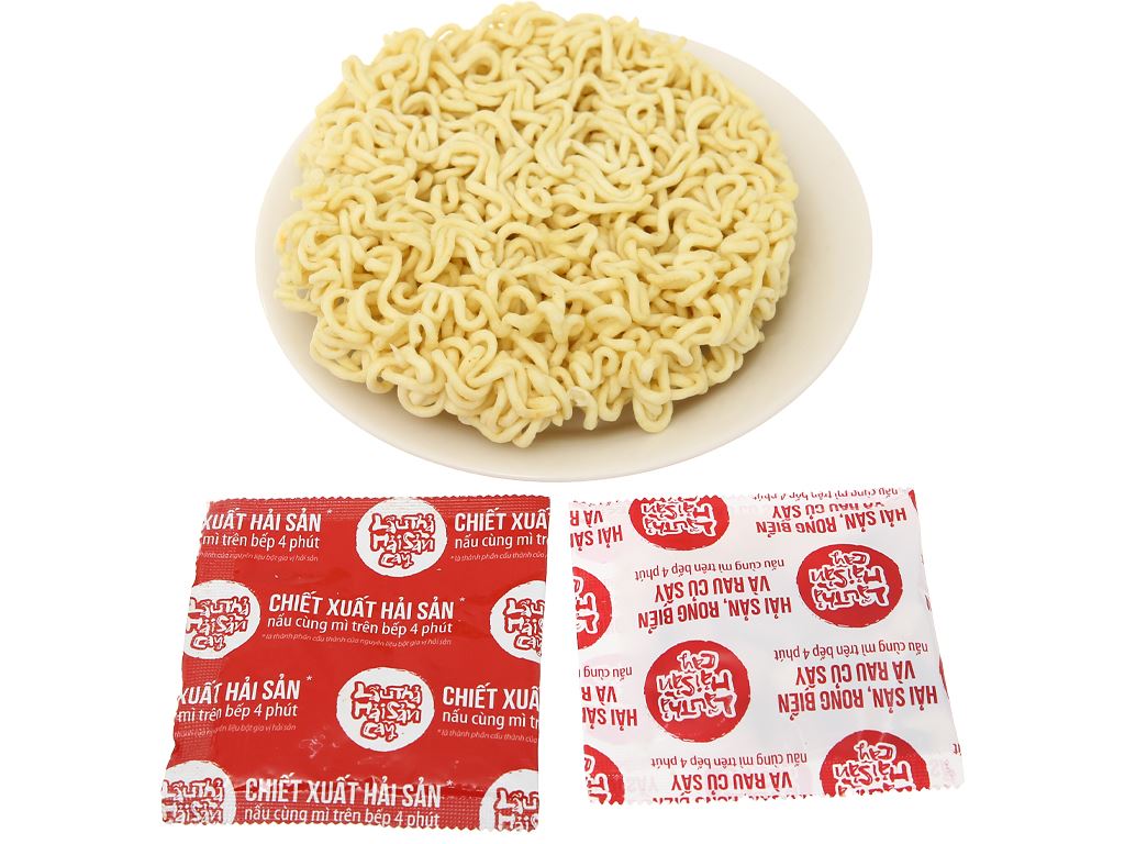 Mì Omachi 102 lẩu thả hải sản cay gói 108g 19