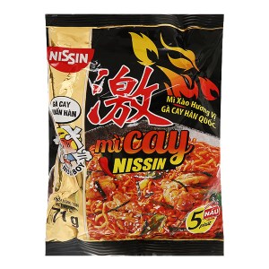 Mì xào Nissin vị gà cay Hàn Quốc gói 71g