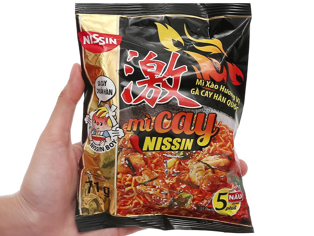 30 Gói Mì Cay Nissin Vị Gà Cay 71g Giá Tốt Tại Bách Hoá Xanh