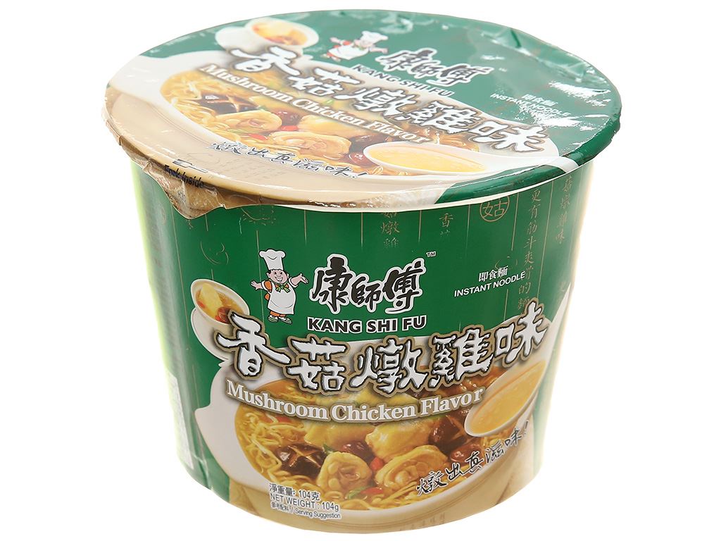 Mì ăn liền Kang Shi Fu vị gà nấm hương hộp 104g 1