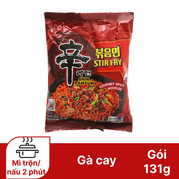 Mì xào khô Nongshim Shin Ramyun gói 131g