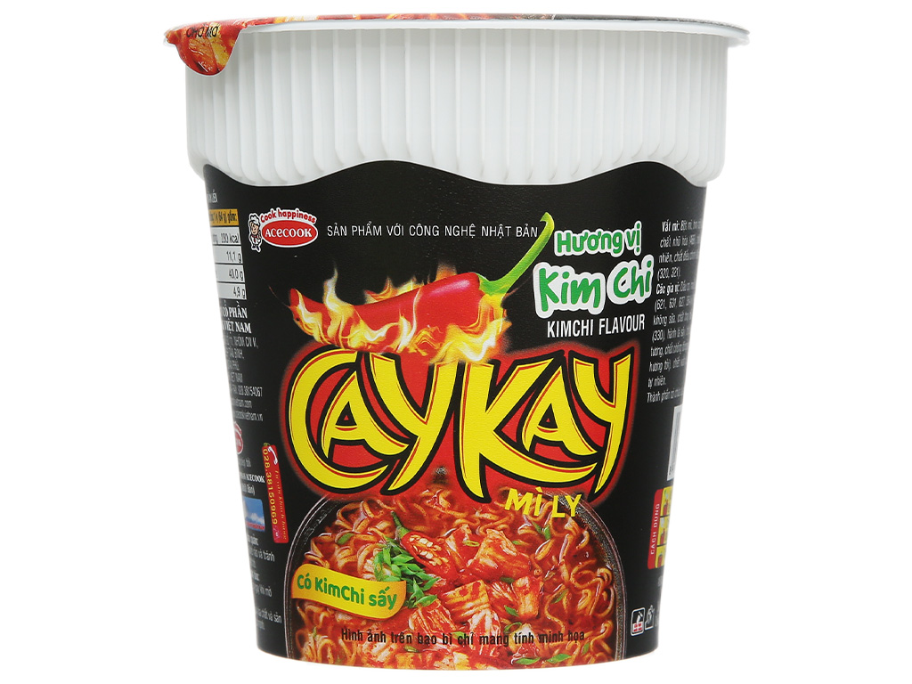 Thùng 24 ly mì Caykay kim chi 64g 4