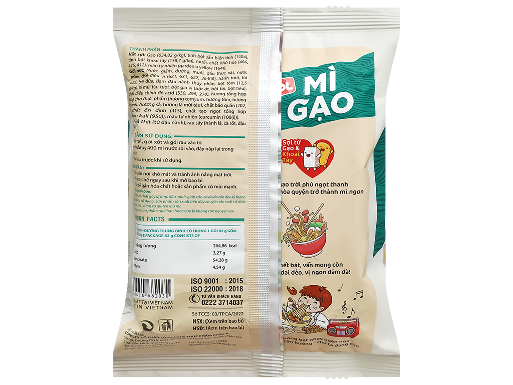 Mì gạo Cung Đình Kool lẩu tôm chua cay kiểu Thái gói 82g 4