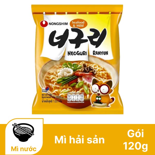 Mì hải sản Nongshim Neoguri Ramyun gói 120g