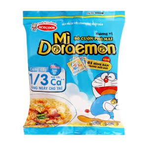 Mì Doraemon bò cuộn phô mai gói 62g