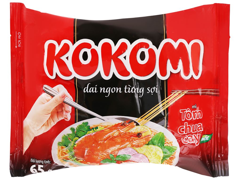 Mì Kokomi vị tôm chua cay gói 65g giá tốt tại Bách hoá XANH