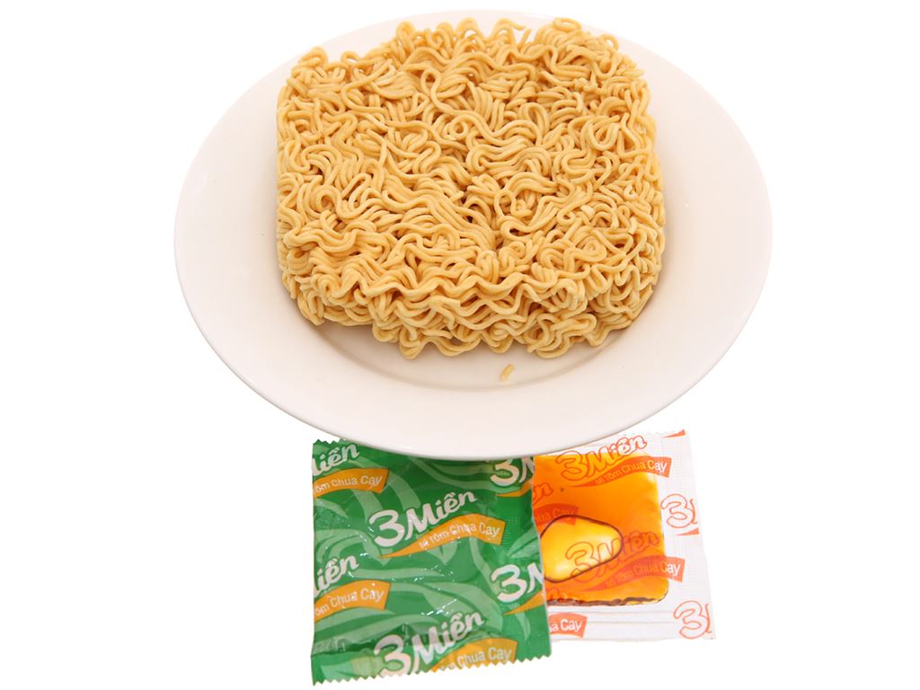 Mì 3 Miền tôm chua cay gói 65g 9