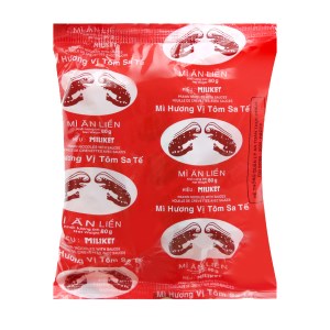 Mì tôm sa tế Miliket gói 80g