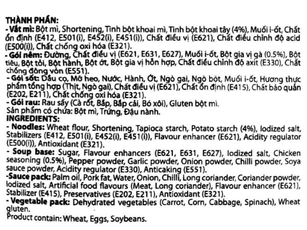 Mì xào thập cẩm Potato gói 75g 6