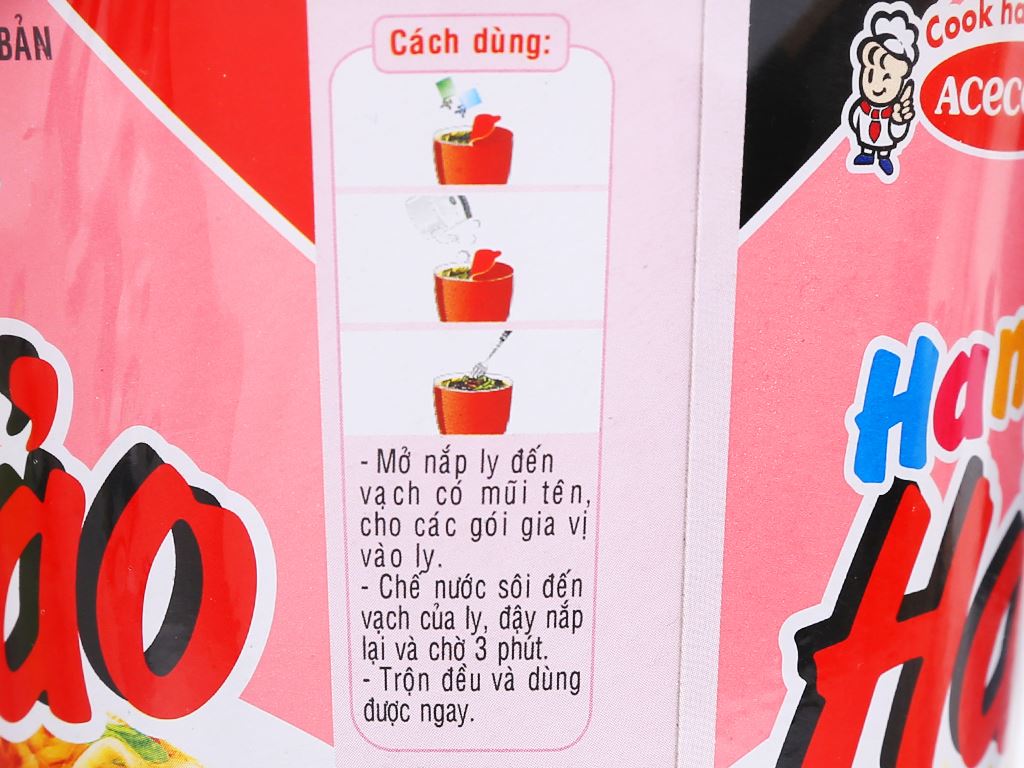 Mì Handy Hảo Hảo tôm chua cay ly 67g 12