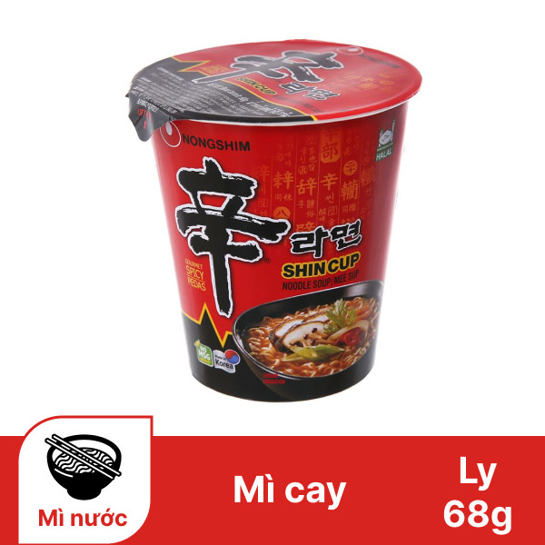 Mì cay Nongshim Shincup ly 68g