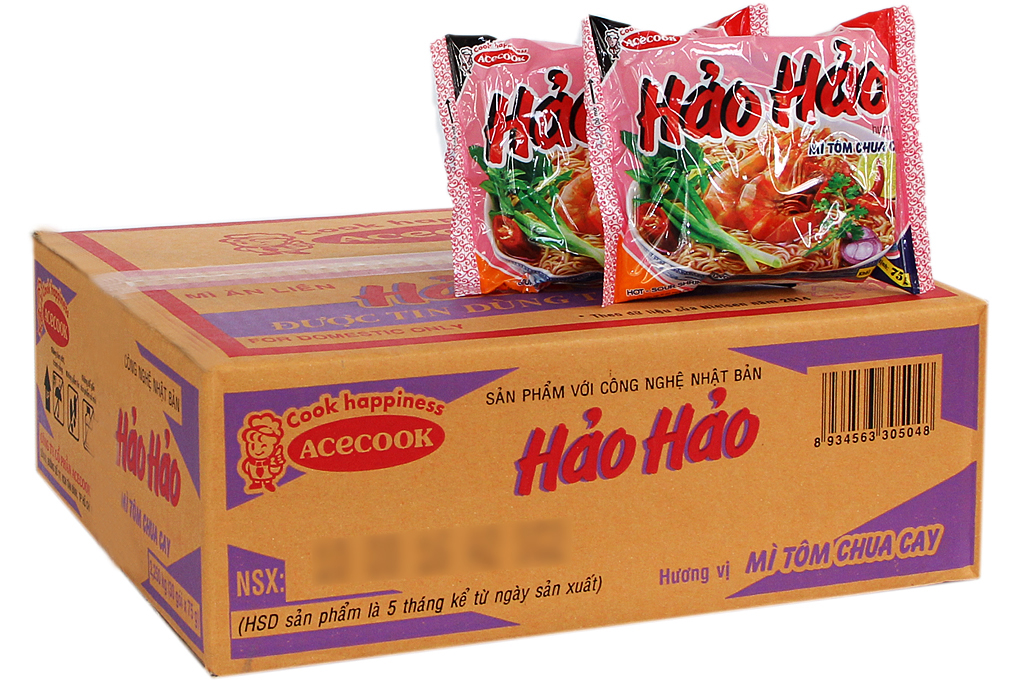 Mì Hảo Hảo hương vị Tôm chua cay gói 75g (thùng 30 gói)