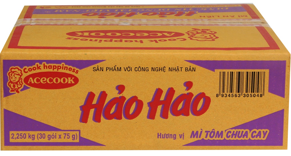 Mì Hảo Hảo hương vị Tôm chua cay gói 75g (thùng 30 gói)