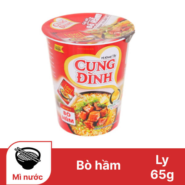 Mì khoai tây Cung Đình bò hầm ly 65g