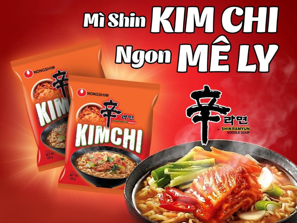 Mì Nongshim kimchi ramyun gói 120g giá tốt tại Bách hoá XANH