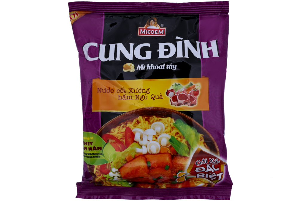Mì khoai tây Cung Đình Thịt hầm Nấm gói 80g