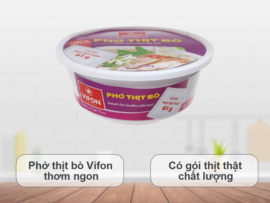 Phở thịt bò Vifon tô 120g 2
