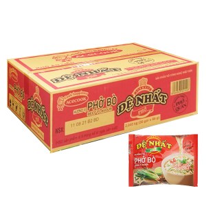 Thùng 30 gói phở bò Đệ Nhất 65g