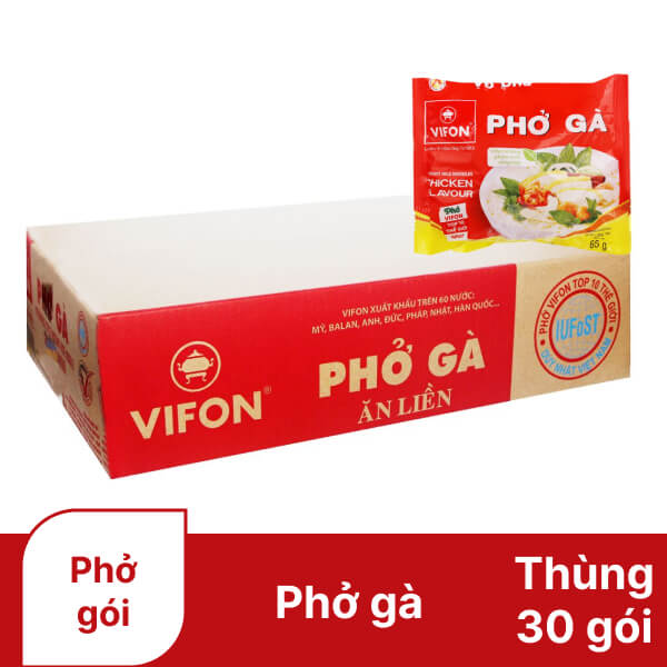 Thùng 30 gói phở gà Vifon 65g