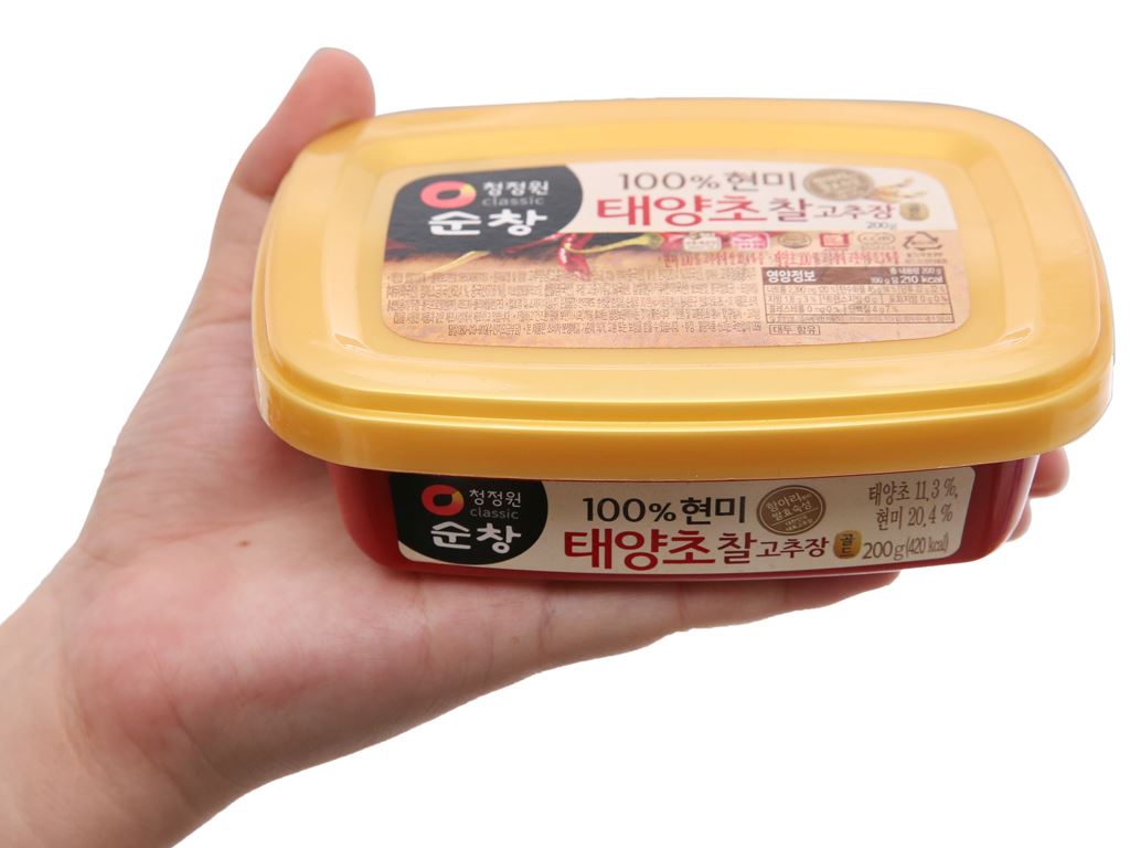 Tương ớt Hàn Quốc Chung Jung One hộp 200g (làm từ gạo lứt) 5