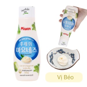 Sốt mayonnaise Miwon Fresh trứng gà tươi, dầu nhành chai 300g