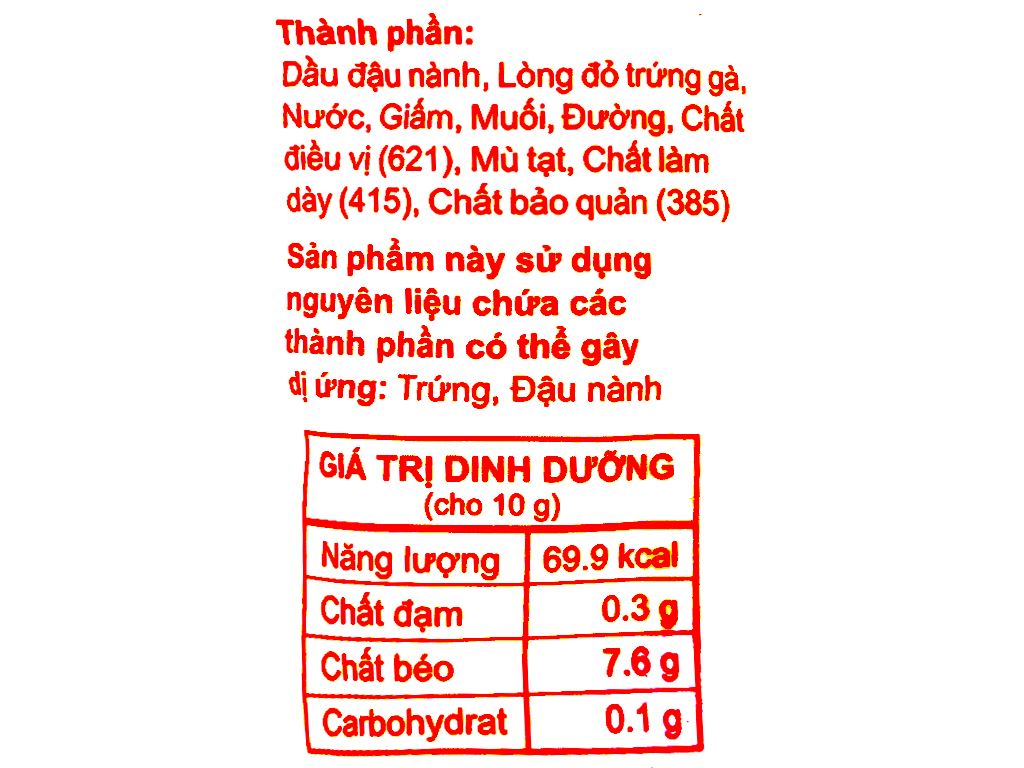 Xốt mayonnaise Kewpie hương vị Nhật chai 130g 4