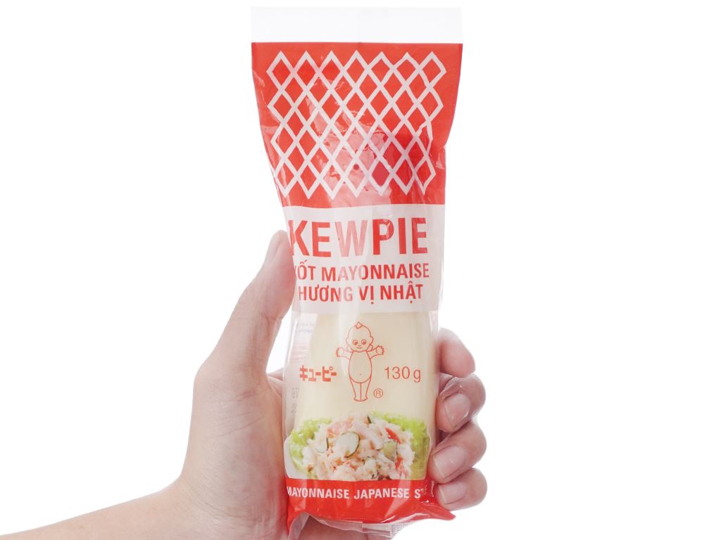 Xốt mayonnaise Kewpie hương vị Nhật chai 130g 5