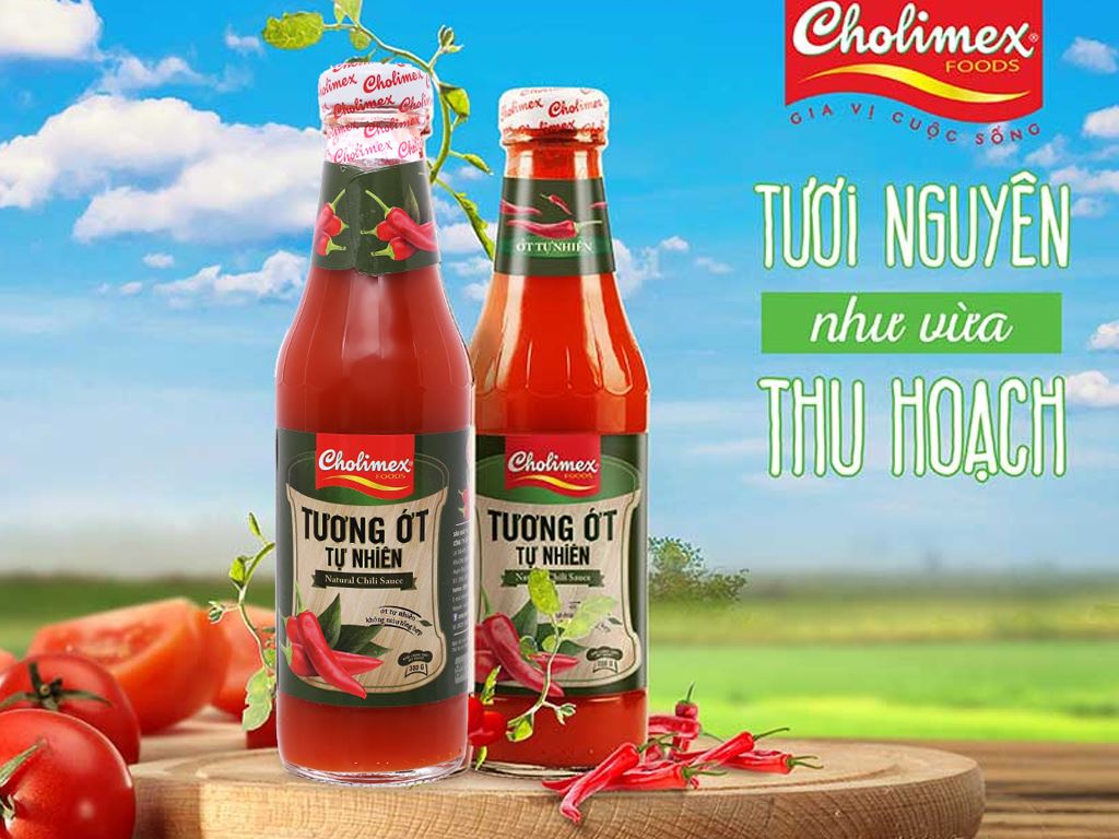 Tương ớt tự nhiên Cholimex chai 300g 2