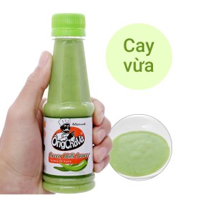 Tương ớt xanh Ông Chà Và chai 210g
