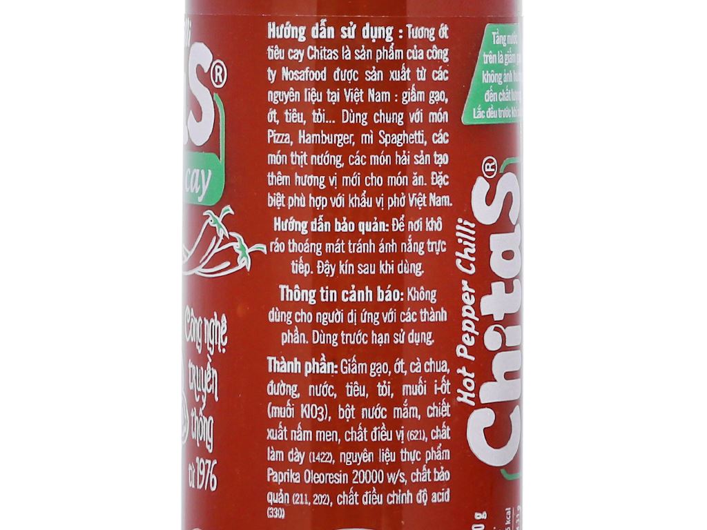 Tương ớt siêu cay Ông Chà Và Chitas chai 270g 4