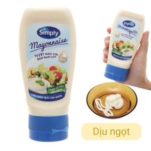 Xốt mayonnaise Simply chai 230g