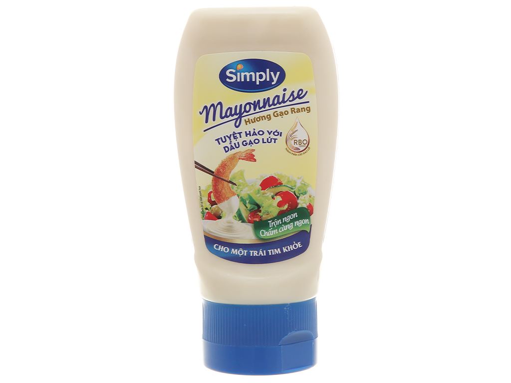 Xốt mayonnaise Simply hương gạo rang chai 230g 1