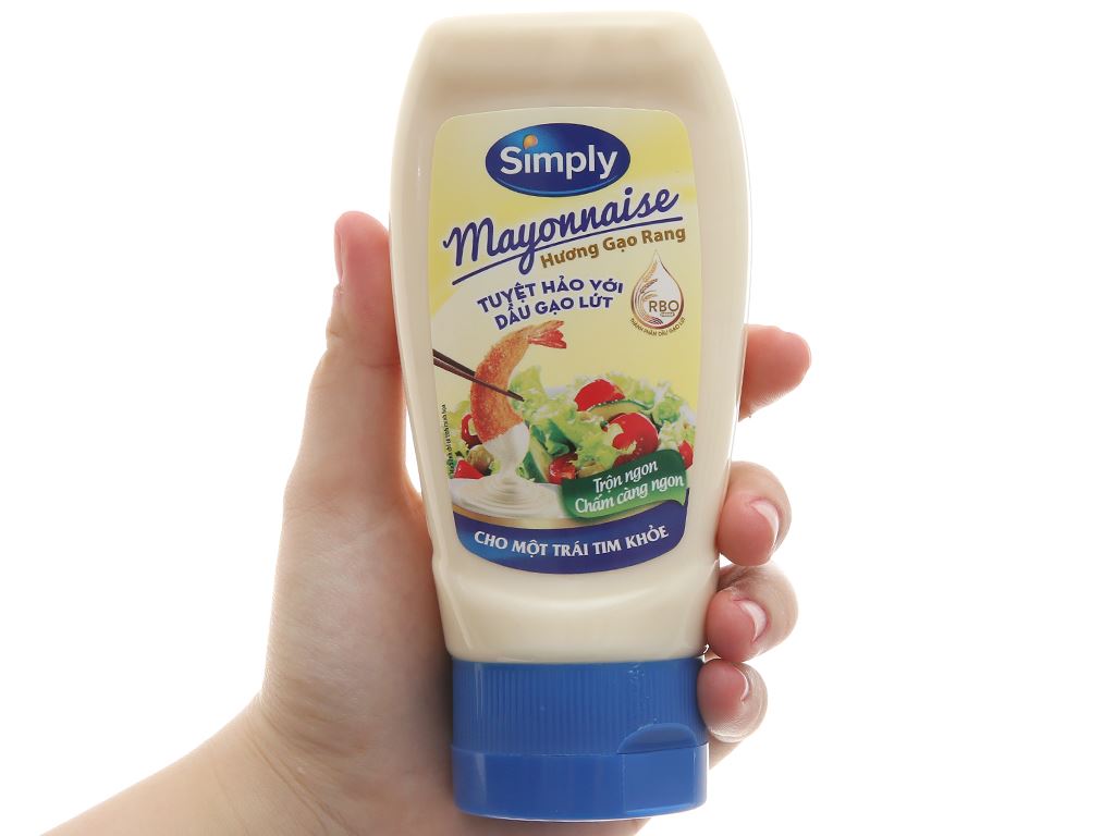 Xốt mayonnaise Simply hương gạo rang chai 230g 4