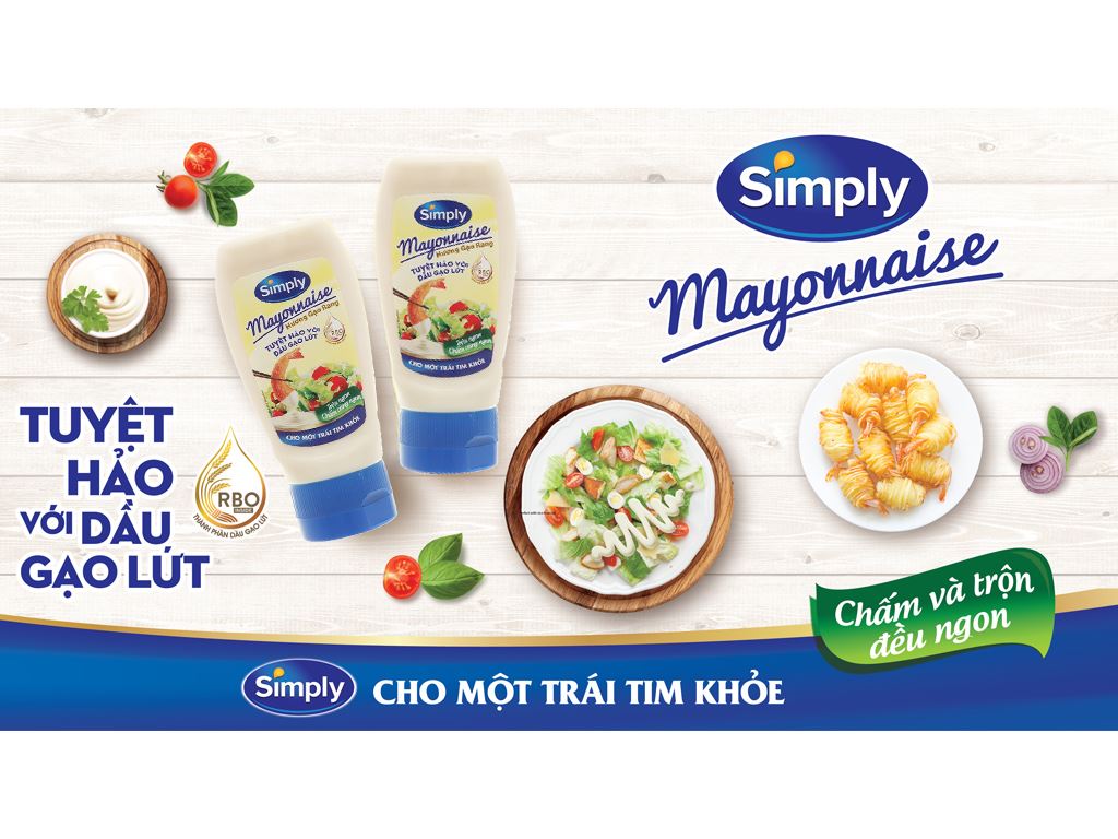Xốt mayonnaise Simply hương gạo rang chai 230g 2