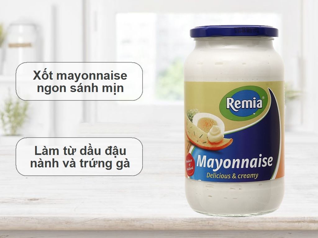 Xốt mayonnaise Remia hũ 964g 2
