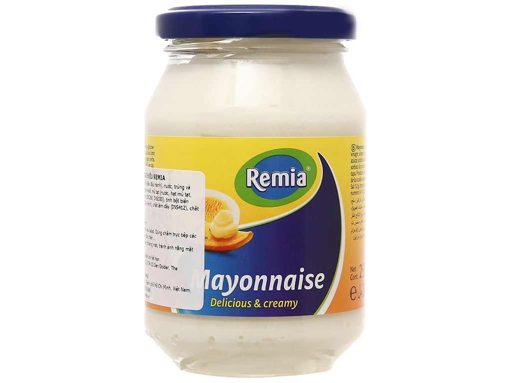 Xốt mayonnaise Remia hũ 241g 3